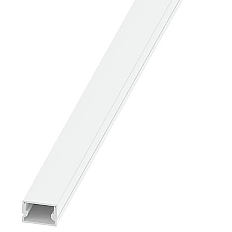 Mini Canaleta Eléctrica Adhesiva para Mecanismos 16x10 (2 Metros)  Blanco   IluminaShop
