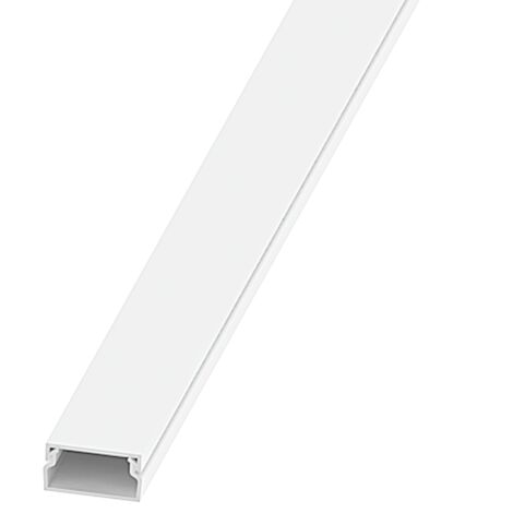 Mini Canaleta Eléctrica Adhesiva para Mecanismos 20x10 (2 Metros)  Blanco   IluminaShop