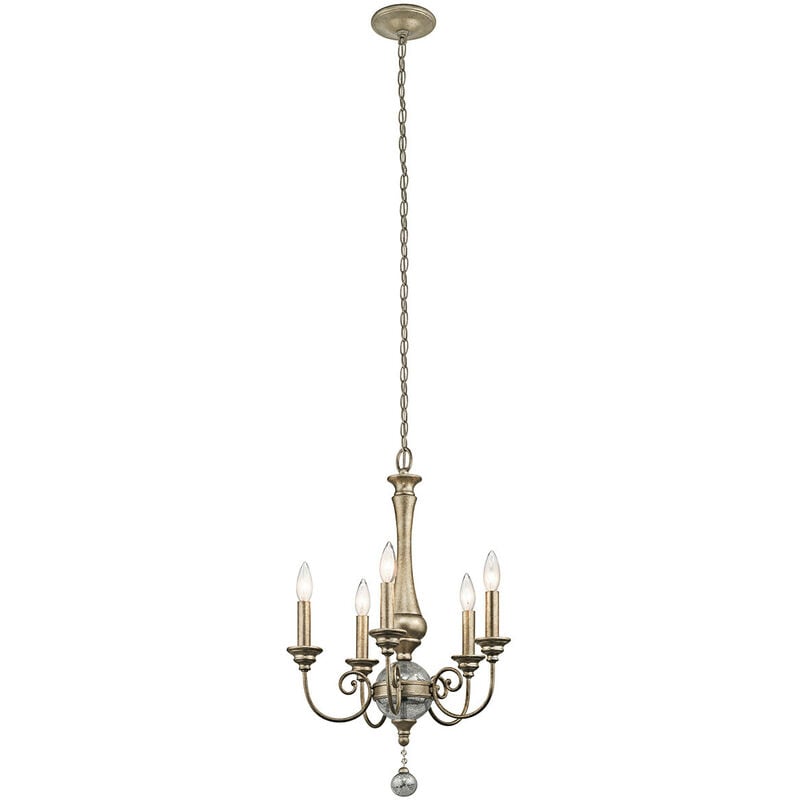 Rosalie - 5 Light Chandelier Gold Finish, E14 - Elstead