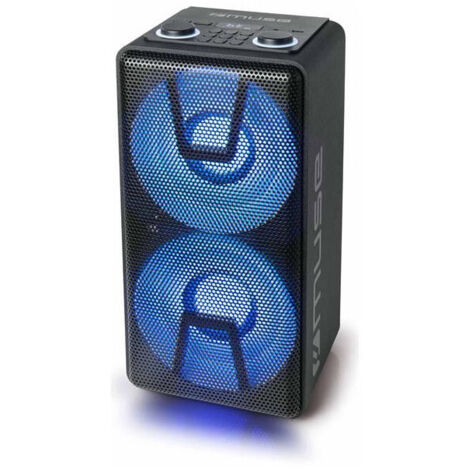 Mini catena nera da 150w con bluetooth - m1805dj - muse