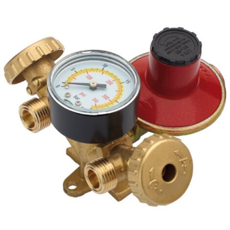 MINI CENTRALINA BOMBOLE GPL CON REGOLATORE 4KG   MANOMETRO SENZA FLESSIBILI
