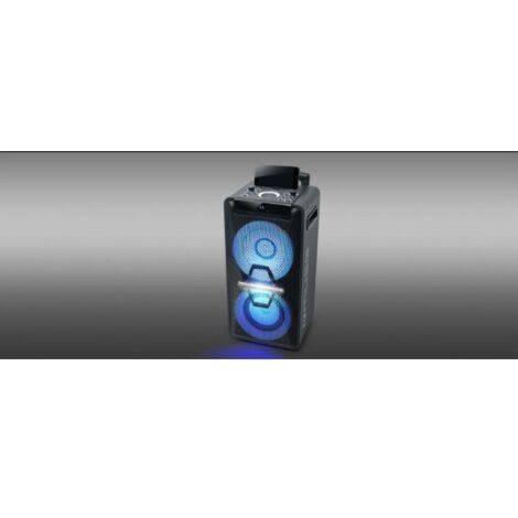 Mini chaîne HI-FI – Radio et enceinte pour salle de bain – Bluetooth – 300W – Affichage LED – Entrées micro et guitare – Muse