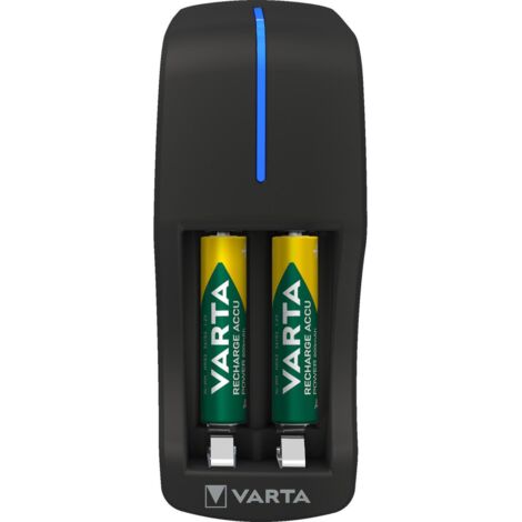 MINI CHARGER 2XAAA + 2 BATTERIE 800MAH VARTA RICARICABILI