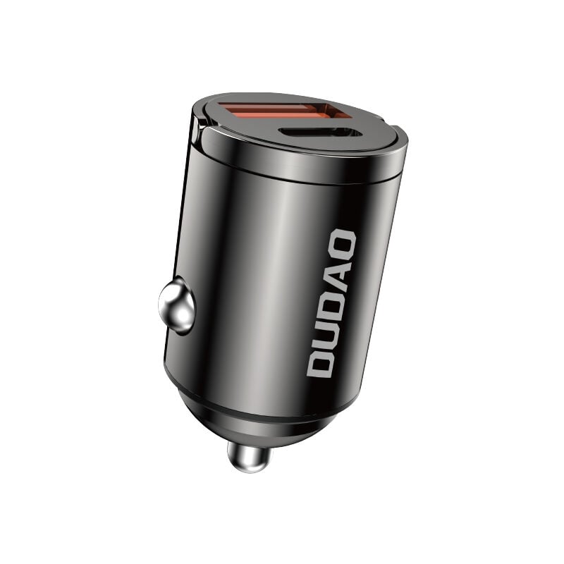 Mini chargeur de voiture pour prise allume-cigare 48W QC PD, noir
