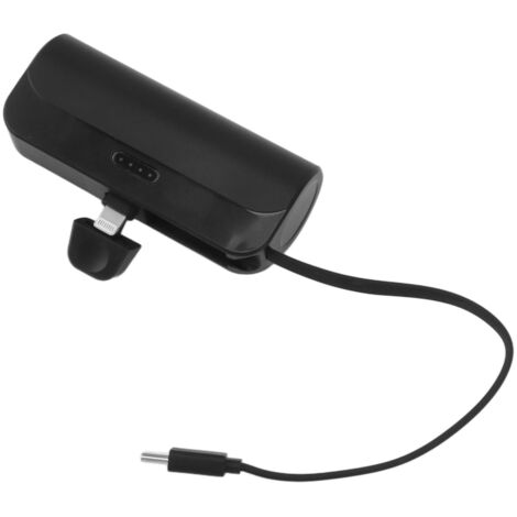 Mini Chargeur Portable Compact et Puissant, Batterie Externe de Secours avec Câble de Type C