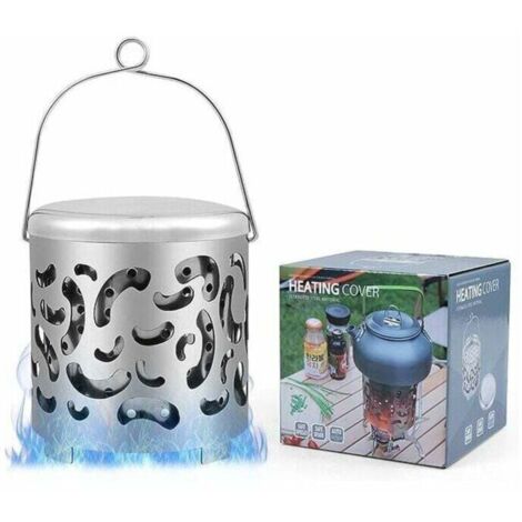 Mini chauffage de camping en acier inoxydable, chauffage de tente pour réchaud à gaz