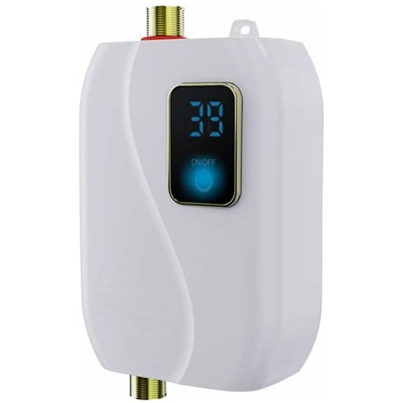 Mini chauffe-eau électrique à réservoir d'eau 3000W Chauffe-eau instantané à température constante avec affichage numérique Celsius et Fahrenheit