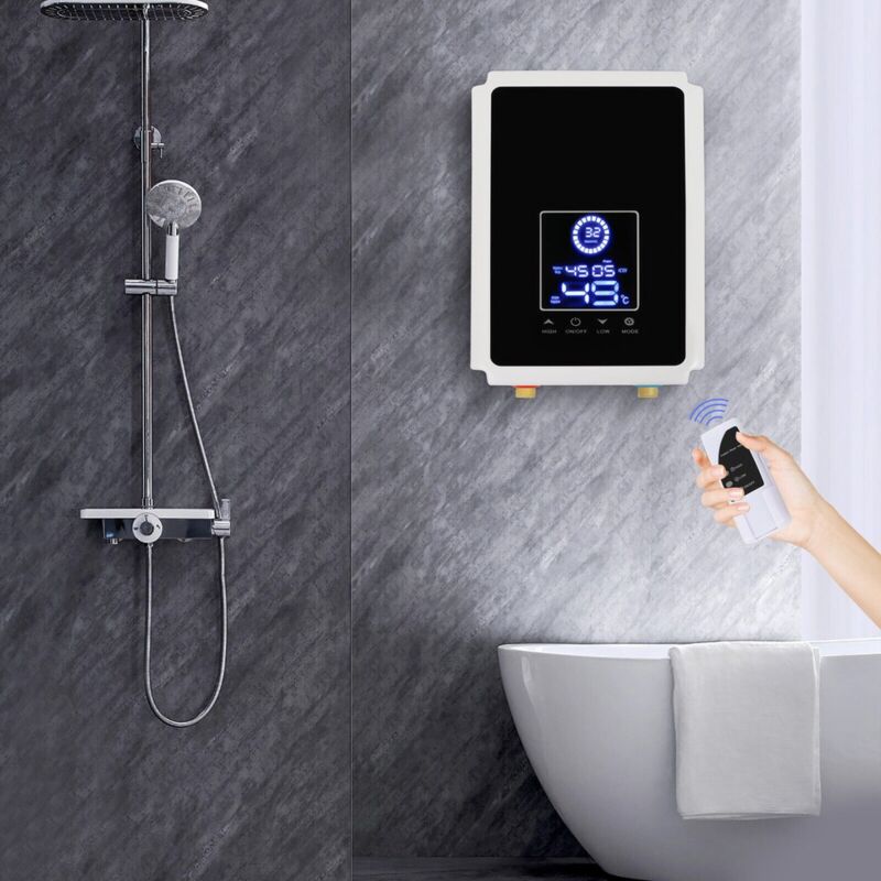 Mini chauffe-eau instantané Tanklos Chauffe-douche électrique 6500W