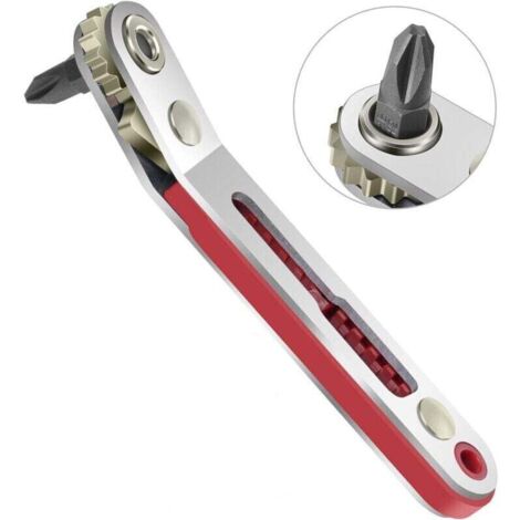 Mini chiave a cricchetto, cacciavite a testa piatta, cacciavite a croce, cricchetto bidirezionale, cacciavite a testa piatta
