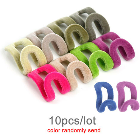 Mini cintre antidérapant pour vêtements, 4/6/10 pièces, organisateur de placard, rangement de garde-robe support étagères, gain de place, crochets de connexion,10pcs