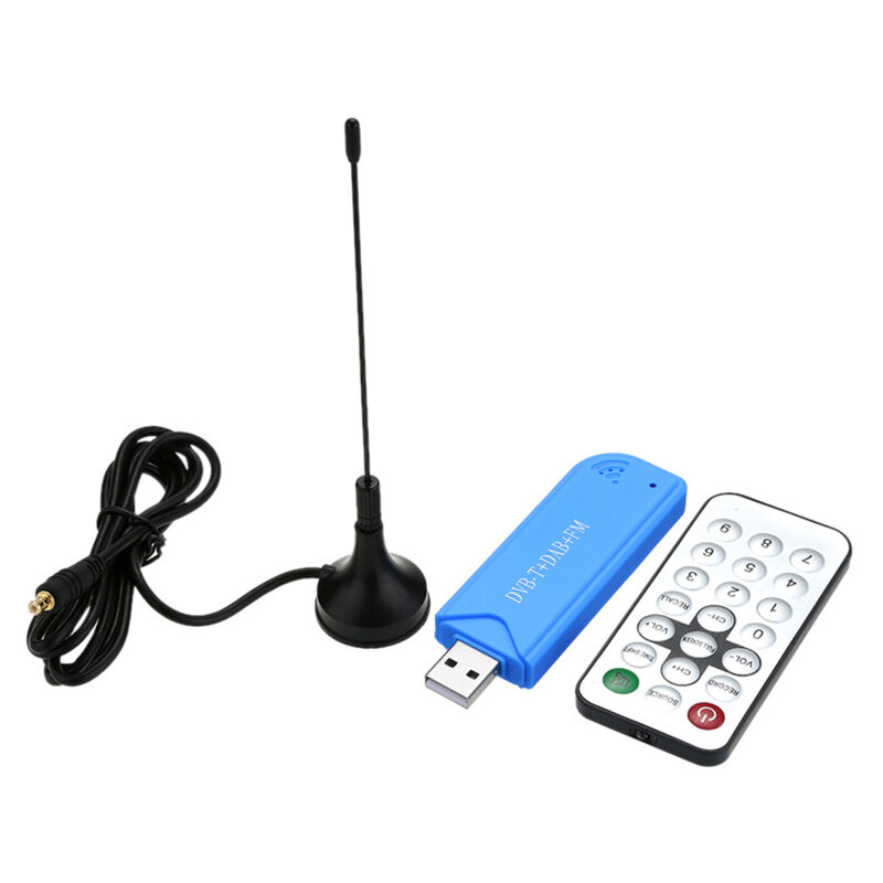 Lifcausal - Mini clé tv numérique portable usb 2.0 dvb-t + dab + fm RTL2832U + puce FC0012 prenant en charge le récepteur tuner sdr