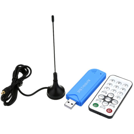 Mini clé TV numérique portable USB 2.0 DVB-T + DAB + FM RTL2832U + puce FC0012 prenant en charge le récepteur tuner SDR