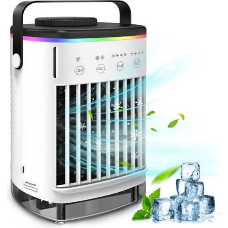 Mini climatiseur mobile - ZHUODIKE - Air Cooler - 700 ml - 4 vitesses - Portable et léger