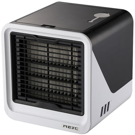 Mini climatiseur portable, humidificateur de bureau, 3 vitesses, sur secteur, noir