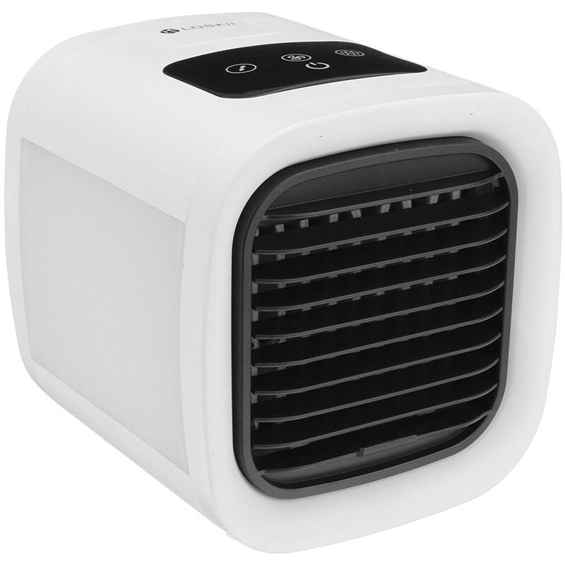 Maerex - Mini climatiseur portatif refroidisseur d'air de bureau ventilateur électrique 5 vitesses de vent avec lumière