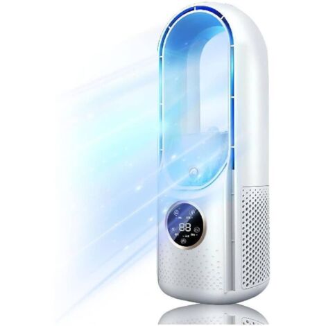 Mini climatiseur, rafraîchisseur d'air for chambre à coucher, climatiseur de camping, trois modes d'air pur/froid/humidification, 6 vitesses de vent, minuterie 6 heures, faible consommation d'énergie.