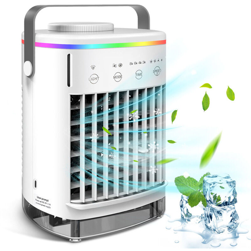 Mini climatiseur refroidisseur d'air ventilateur ventilateur de refroidissement par eau climatisation pour chambre bureau mobile climatiseur portable