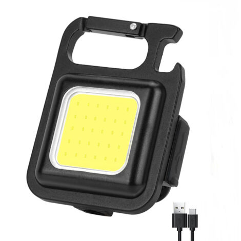 Mini-COB-Taschenlampe mit Akku, leistungsstarke, tragbare Lampe für Notfälle, Angeln, Camping und Wandern