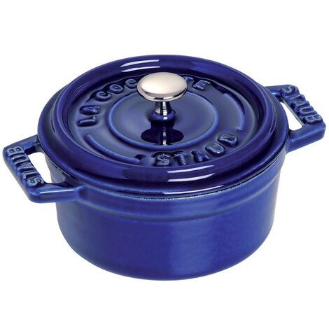 Mini Cocotte 10 cm Bleu Intense en Céramique