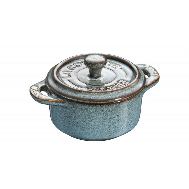 Staub - Mini Cocotte Céramique 10 cm Turquoise Ancienne