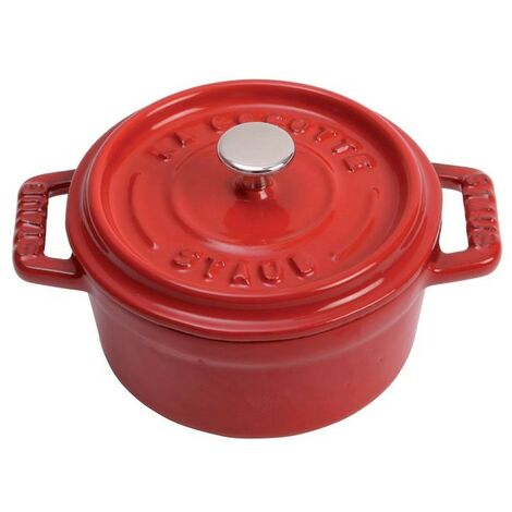 Mini Cocotte 10 cm Cerise en Céramique