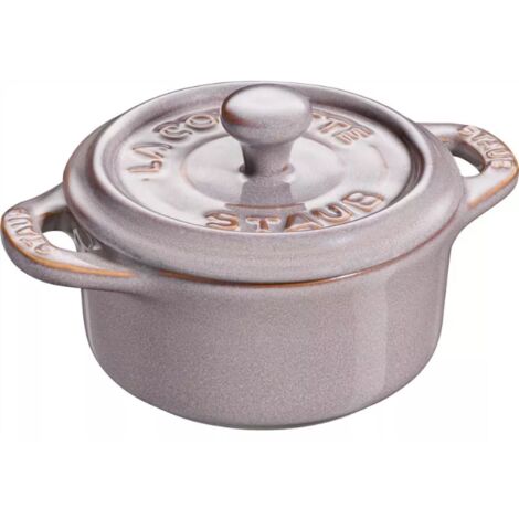 Mini Cocotte 10 cm Gris Graphite en Céramique
