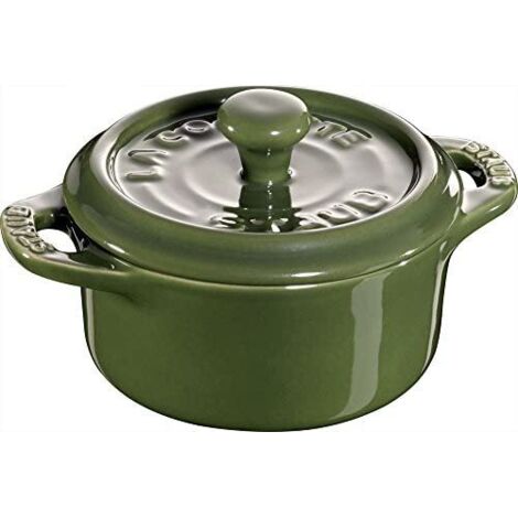 Mini Cocotte Céramique 10 cm Vert Basilic