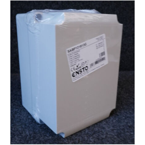 Mini coffret ABS 125x175x125mm gris avec couvercle opaque paroi lisse étanche IP67 IK07 CUBO S ENSTO