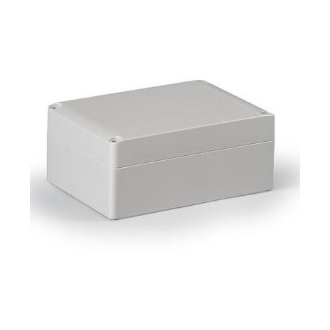 Mini coffret ABS 125x175x75mm gris avec couvercle opaque paroi lisse étanche IP67 IK07 CUBO S ENSTO