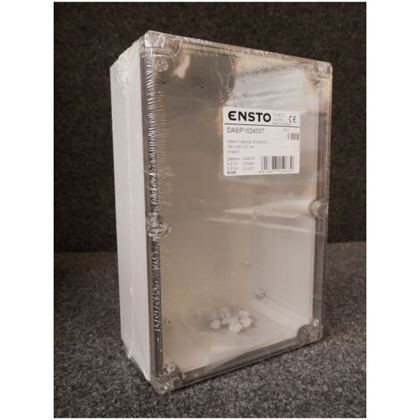 Mini coffret ABS 160x240x91mm avec couvercle transparent étanche IP67 IK08 CUBO D ENSTO