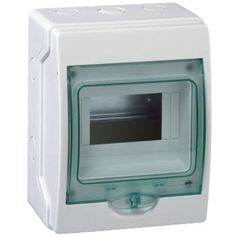 Mini coffret étanche - 1 rangée - 6 modules - Mureva