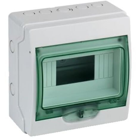Mini coffret étanche - 1 rangée - 8 modules - Mureva