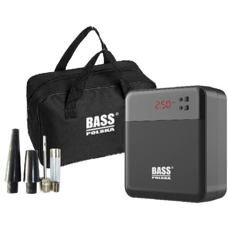Mini compresor con lámpara LED y juego de puntas