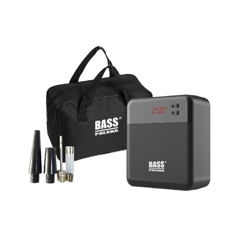 Mini compresseur avec lampe LED et un jeu d'embouts