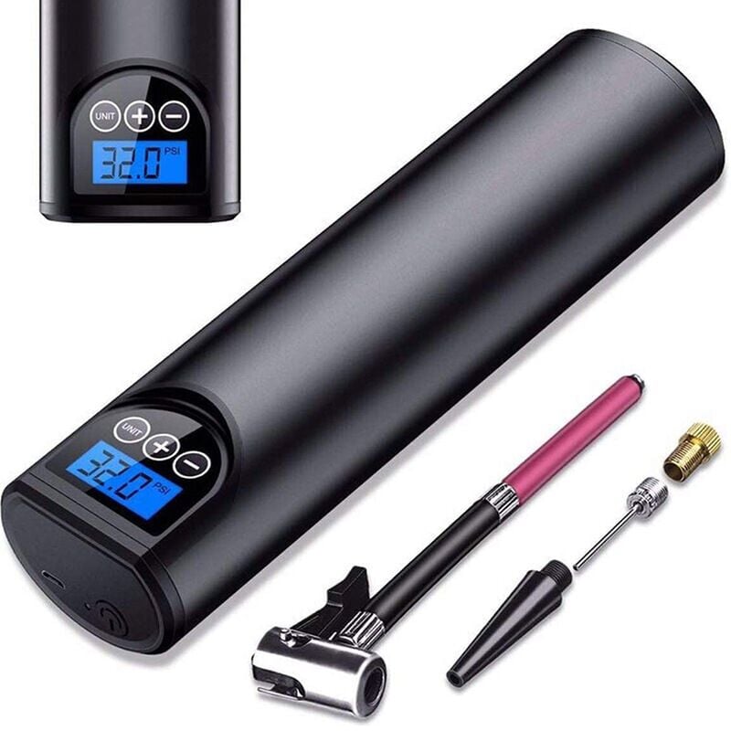 Shmshng - Mini Compresseur Pneumatique Rechargeable 150PSI / Min Compresseur d'air Electrique Digital avec l'Ecran lcd