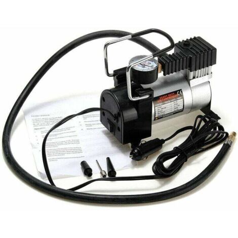 Mini compressore d'aria portatile anti-pizzicamento da 16x8x11 cm, pompa elettrica per gonfiaggio pneumatici, 12 V, 120 PSI, pompa per impieghi gravosi, per bicicletta/auto/bagagliaio