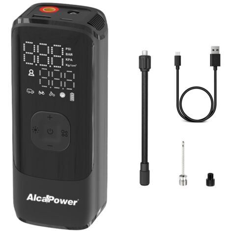 Mini Compressore portatile Auto e Bici 150 PSI 3 in 1 - Compressore, PowerBank e Torcia