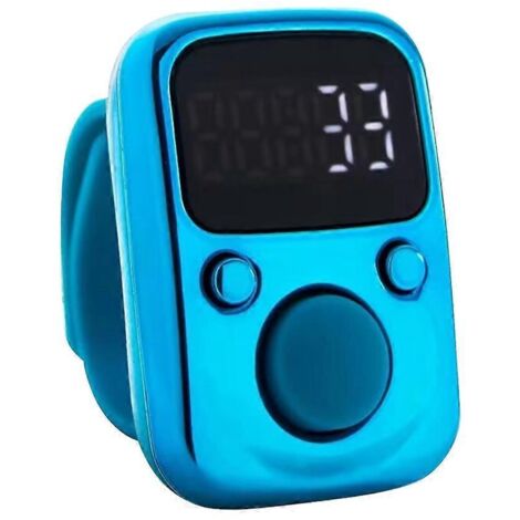 Mini compteur à doigts avec affichage numérique LED et compteur lumineux.