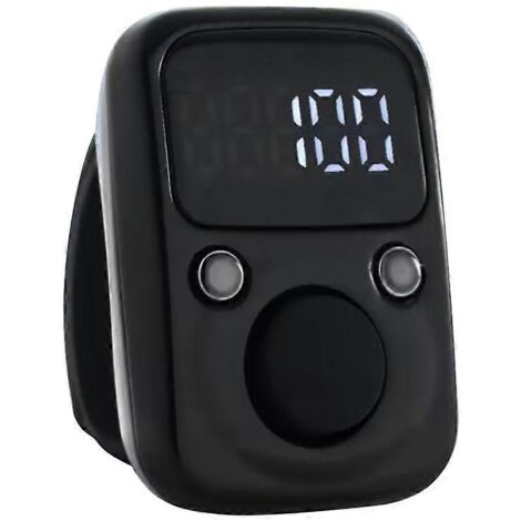 Mini compteur à doigts avec affichage numérique LED et compteur lumineux.