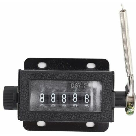 Mini Compteur Mécanique Manuel Comptage 5 Chiffres Arithmomètre
