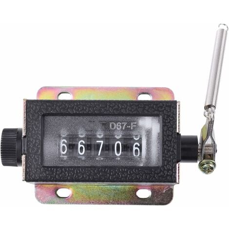 Mini Compteur Mécanique Manuel Compteur 5 Chiffres Arithmomètre
