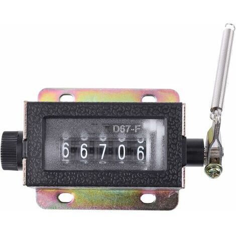 Mini Compteur Mécanique Manuel Compteur 5 Chiffres Arithmomètre