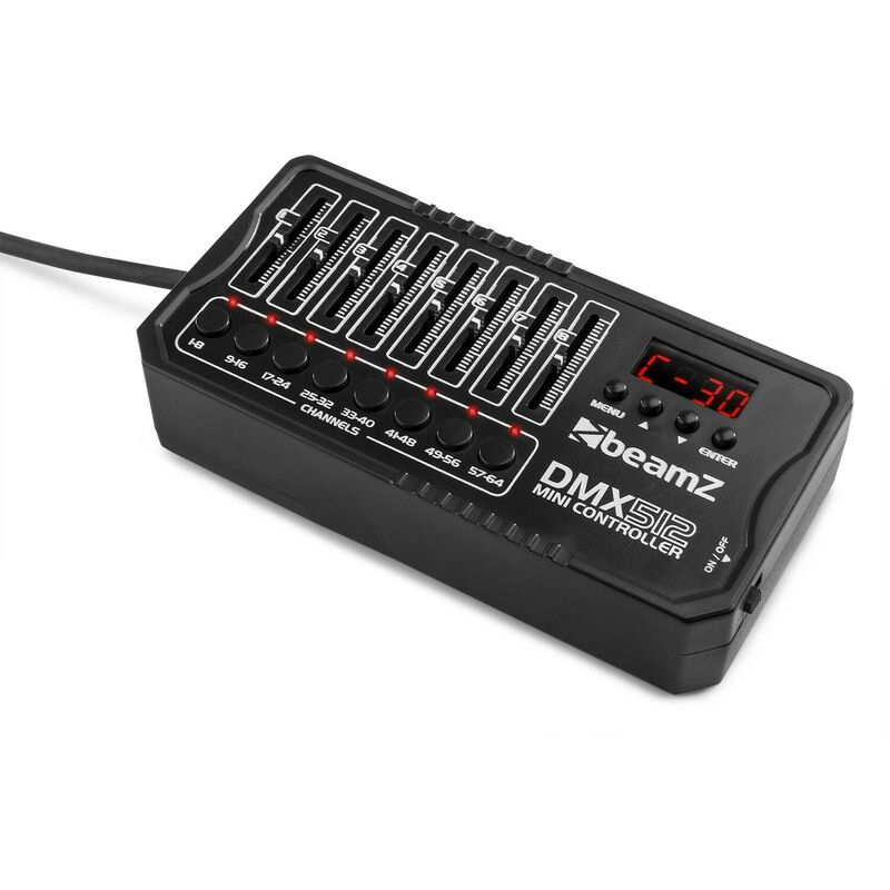 Image of Mini Controller Beamz DMX512 a batteria ricaricabile per controllo Luci