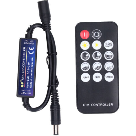 Mini controller dimmer LED RF con telecomando a 14 tasti per KTV domestico