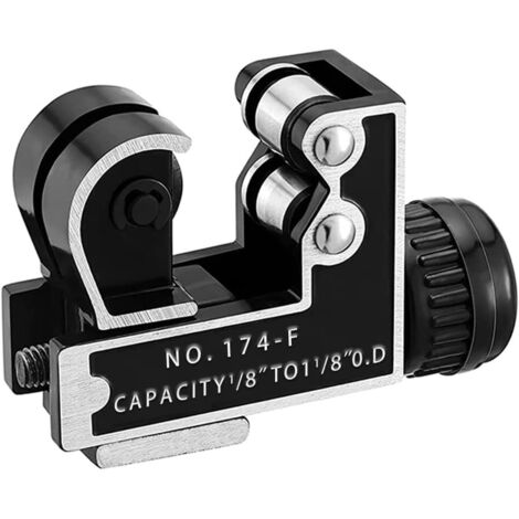 Mini coupe-tubes de 1/8 à 1-1/8 pouce (paquet de 2) pour couper des tuyaux en cuivre, en acier inoxydable et en aluminium.