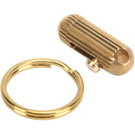 Mini Couteau de Poche Rétractable en Laiton avec Lame Acier Inoxydable, Ouvre-Boîte et Porte-Clés pour Randonnée