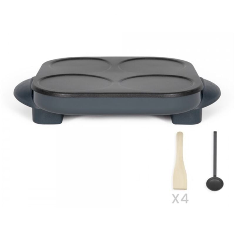 Livoo - Crêpière 1500w 4x12cm gris DOC266G