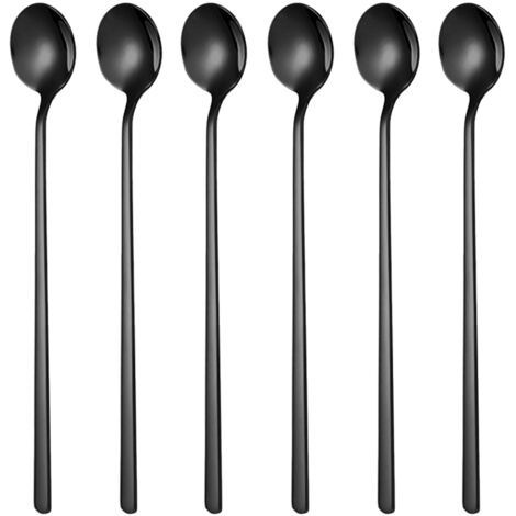 Mini cuillères à café, cuillères à expresso, compatibles lave-vaisselle, faciles à nettoyer, pour café, thé glacé, milkshakes, cocktails, crème glacée, résistantes à la corrosion et de qualité aliment