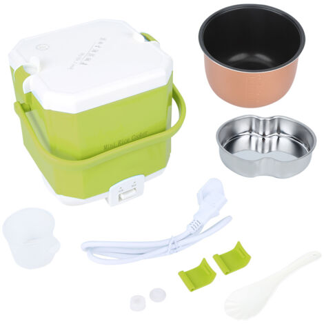 Mini cuiseur à riz électrique 1.5L vert - Cuiseur vapeur portable pour maison et voyage, 220V avec prise AU