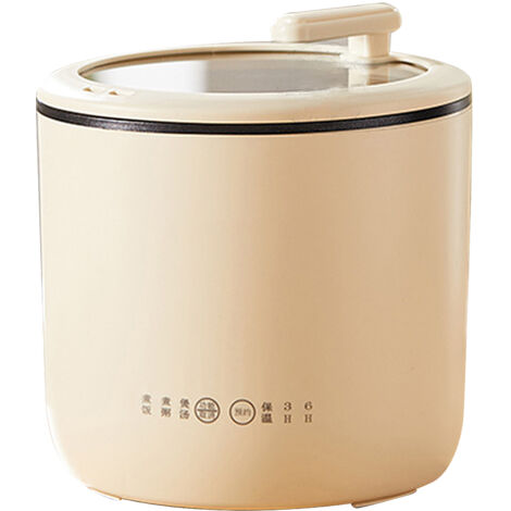 Mini Cuiseur à Riz Électrique Multifonction, 220V, Blanc, Idéal Dortoir, Faible Consommation, Antiadhésif